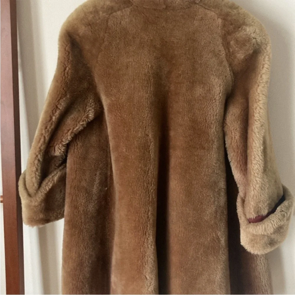 Women's Tan Faux Fur Coat - Picture 2 of 11